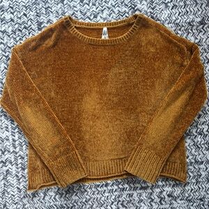 Mudd Golden Mustard Chenille Sweater Women’s Size Large